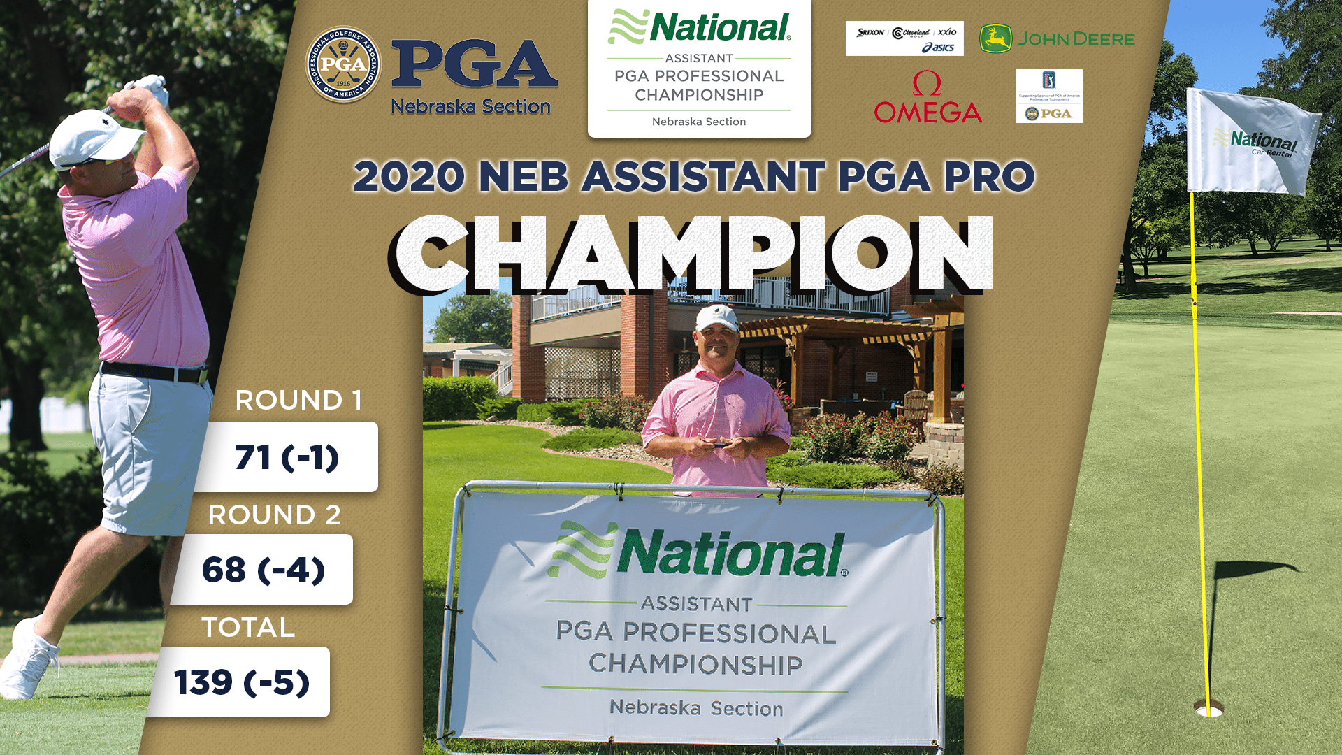 HERRON CAPTURES NATIONAL CAR RENTAL NEBRASKA ASSISTANT PGA PROFESSIONAL  TITLE | Nebraska