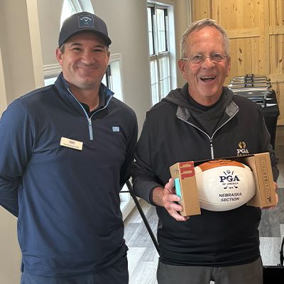 Mark Mooberry, PGA of Eagle Hills GC Named May’s Wilson Sporting Goods Game Ball Recipient 1